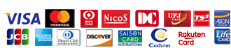 VISA / MASTER / JCB / AMEX / Diners 等がお使いいただけます