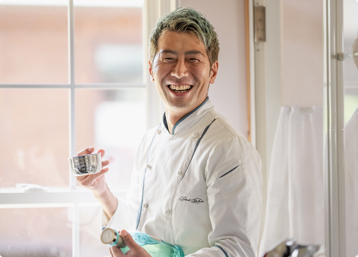 Gelateria Rimo のジェラートマエストロ